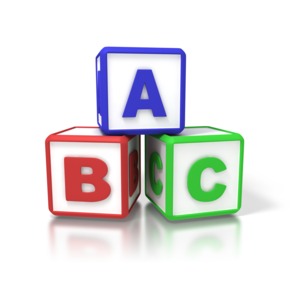 ABC Blocks PowerPoint clipart graphic preview.