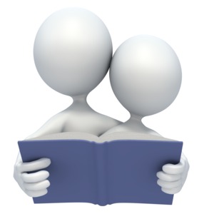 Read Together PowerPoint clipart graphic preview.