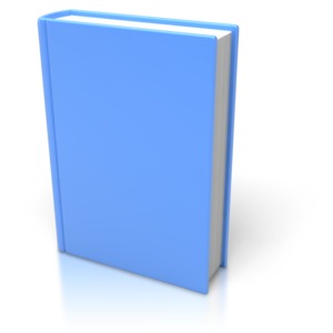 Blue Book Standing Upright PowerPoint clipart graphic preview.