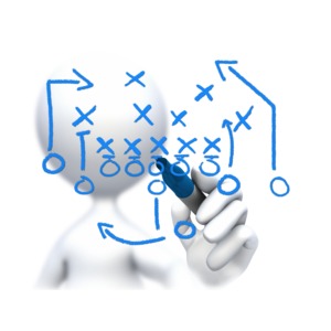 Stick Figure Drawing Game Plan PowerPoint clipart graphic preview.