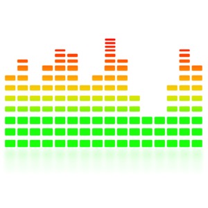 Music Equalizer Graph PowerPoint clipart graphic preview.