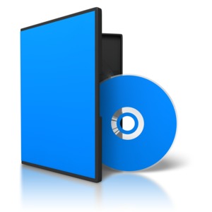 Colored Dvd Case Disc Display PowerPoint clipart graphic preview.