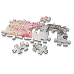 Pound Puzzle PowerPoint clipart graphic preview.