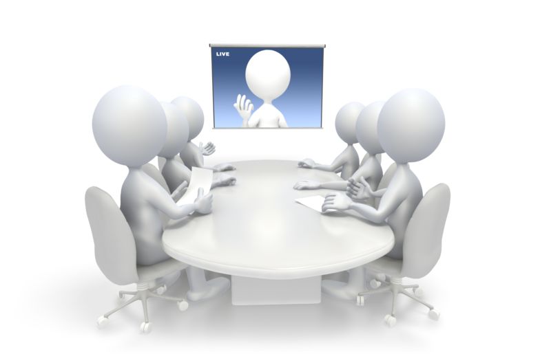 High-resolution clipart illustration of Video Conference, designed for corporate operations tracking, strategic business execution, and professional reporting.