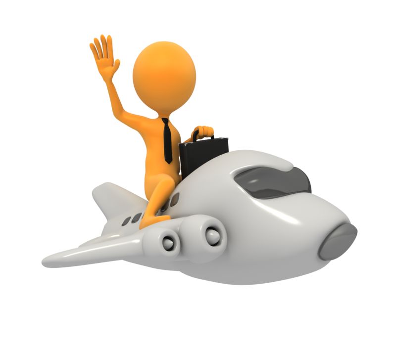 High-resolution clipart illustration of Business Figure On Jet, designed for global supply chain management, commercial freight logistics, and enterprise distribution operations.
