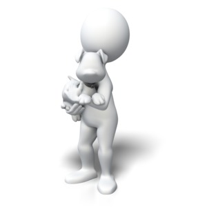 Stick Figure Dog Lover PowerPoint clipart graphic preview.