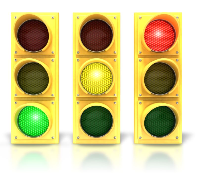 High-resolution clipart illustration of Three Traffic Stoplights, designed for corporate social responsibility initiatives, diversity and inclusion training, and non-profit community advocacy.