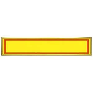 Yellow Panel with Red Border PowerPoint clipart graphic preview.