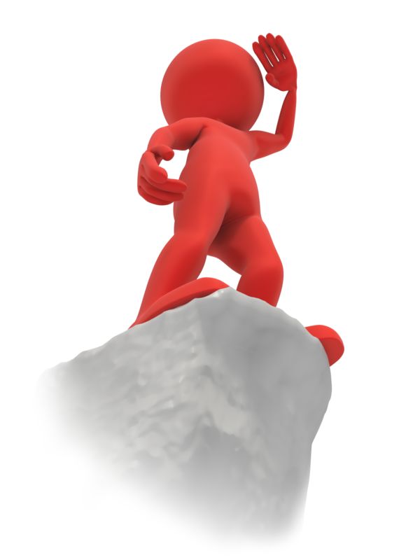 High-resolution clipart illustration of Stick Figure Cliff Vision, designed for creative multimedia presentations, dynamic visual storytelling, and professional content design.