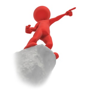 Figure Point Cliff PowerPoint clipart graphic preview.