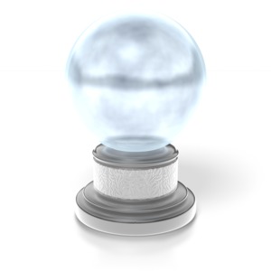 Crystal Ball PowerPoint clipart graphic preview.