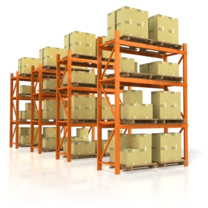 Warehouse Product PowerPoint clipart graphic preview.