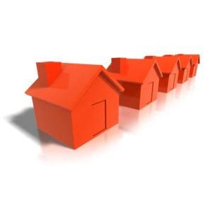 Row Of Houses PowerPoint clipart graphic preview.