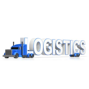 Semi Truck Logistics PowerPoint clipart graphic preview.