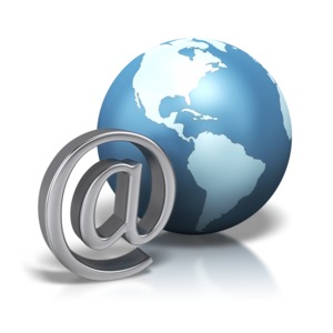 Earth At Symbol PowerPoint clipart graphic preview.
