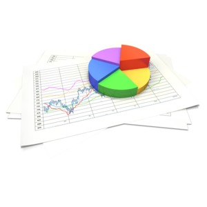 Circular Pie Chart Data Sheet PowerPoint clipart graphic preview.