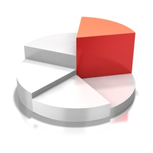 Circular Pie Chart Highlight PowerPoint clipart graphic preview.