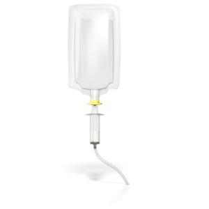 Medical infusion drip PowerPoint clipart graphic preview.
