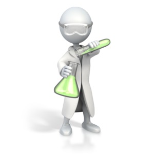 Scientist Pour Test Tube PowerPoint clipart graphic preview.