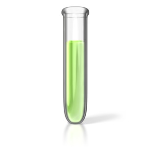 Single Test Tube PowerPoint clipart graphic preview.