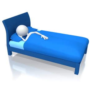 Stick Figure Sleeping PowerPoint clipart graphic preview.