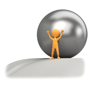 Hill Roll Accomplishment Celebration PowerPoint clipart graphic preview.