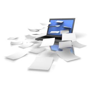 Laptop Download Info PowerPoint clipart graphic preview.