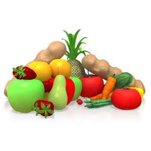 Healthy Food PowerPoint clipart graphic preview.