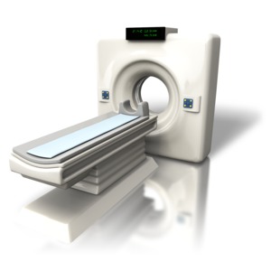 Cat (CT) Scanner Angled PowerPoint clipart graphic preview.