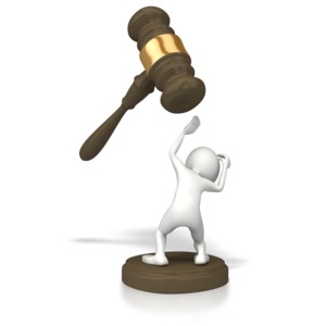 Legal Trouble PowerPoint clipart graphic preview.