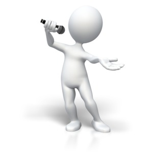 Singing To The Top PowerPoint clipart graphic preview.