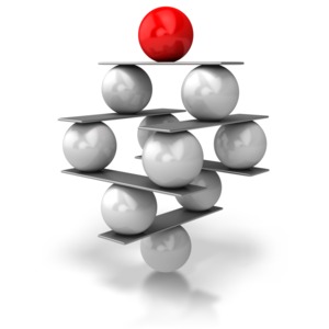 Balance Balls PowerPoint clipart graphic preview.