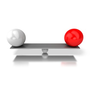 Balanced Bar PowerPoint clipart graphic preview.