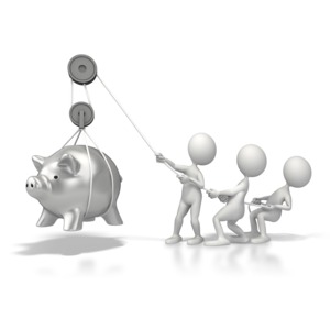 Lift Savings PowerPoint clipart graphic preview.