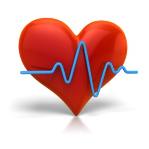 Heart Beat Cardiogram PowerPoint clipart graphic preview.