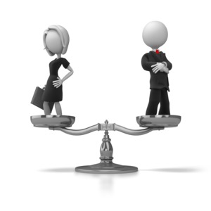 Business Equality PowerPoint clipart graphic preview.