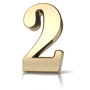 Gold Two PowerPoint clipart graphic preview.