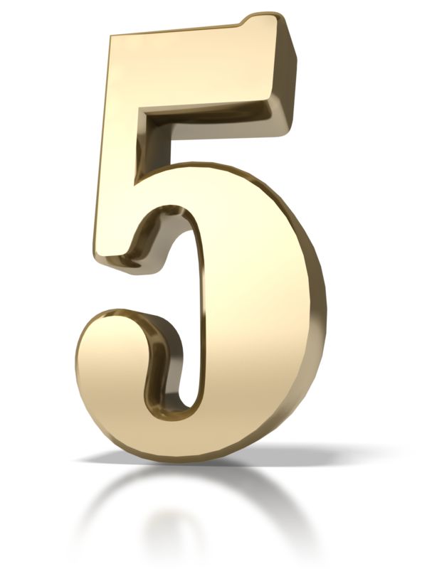 High-resolution clipart illustration of Gold Five, designed for creative multimedia presentations, dynamic visual storytelling, and professional content design.