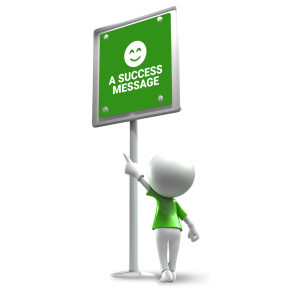 Street Sign Stick Figure Success Customizable PowerPoint clipart graphic preview.