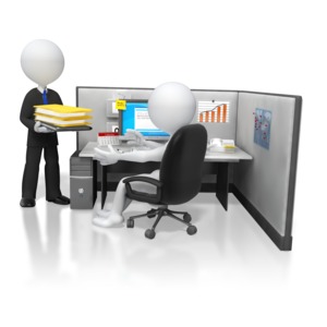 Boss Giving Office Work Task PowerPoint clipart graphic preview.