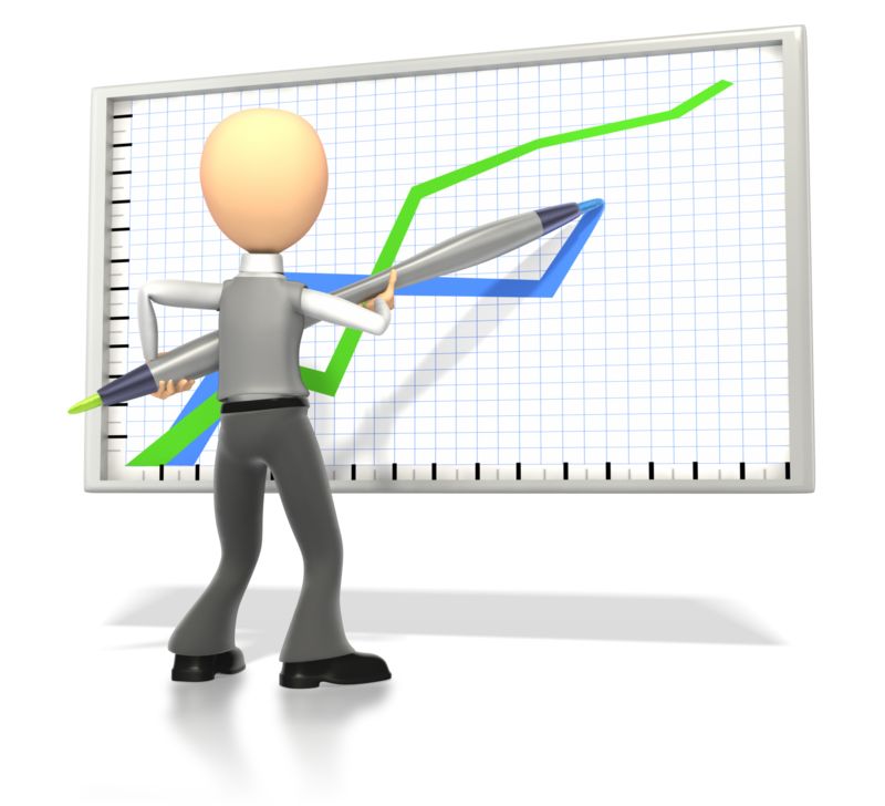 High-resolution clipart illustration of Business Stick Figure Drawing Graph, designed for corporate operations tracking, strategic business execution, and professional reporting.