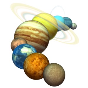 Plant Solar System PowerPoint clipart graphic preview.