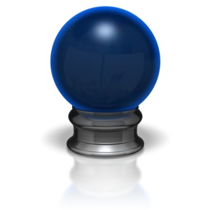 Crystal Ball PowerPoint clipart graphic preview.
