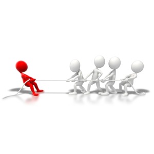 Holding Your Ground PowerPoint clipart graphic preview.
