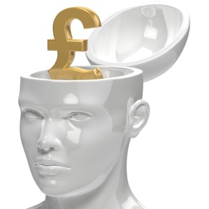 Pound Inside Head PowerPoint clipart graphic preview.