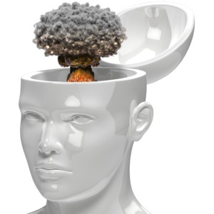 Blow Your Mind PowerPoint clipart graphic preview.