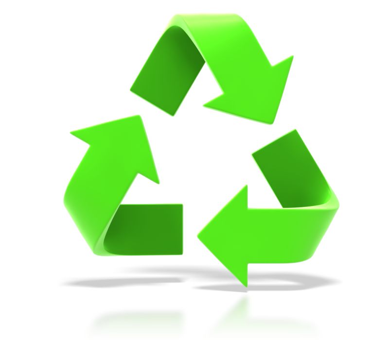 High-resolution clipart illustration of Recycle Symbol, designed for environmental education decks, outdoor recreation marketing, and conservation awareness campaigns.