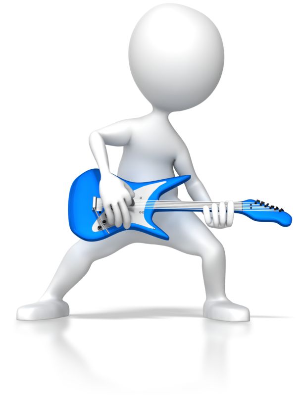 Stick Figure Rocking Guitar | Great PowerPoint ClipArt for ...