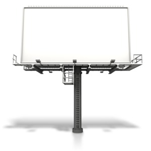 Large Billboard Display PowerPoint clipart graphic preview.