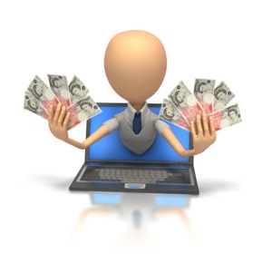 Internet Money English PowerPoint clipart graphic preview.